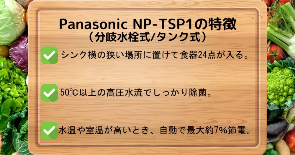 Panasonic NP-TSP1の特徴